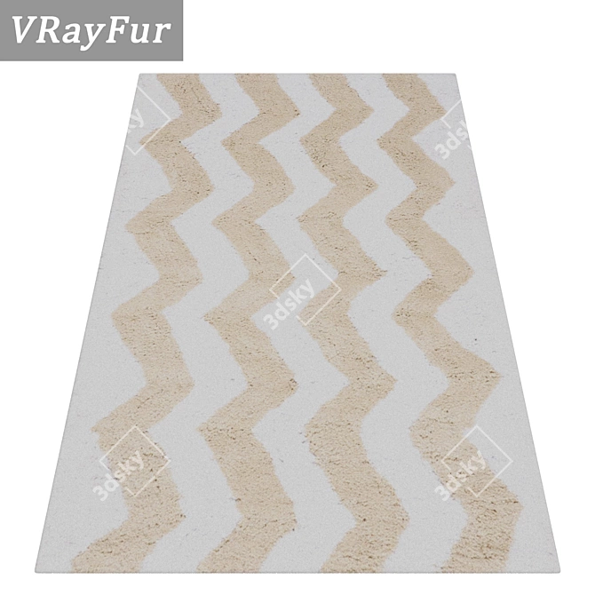 Luxury Coded Carpets Set 3D model image 2