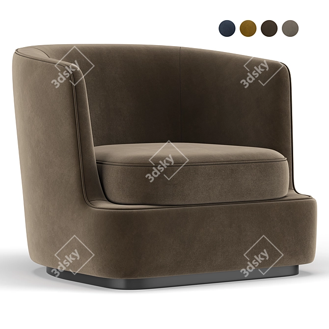 Luxury Reclining Apollo Armchair 3D model image 1