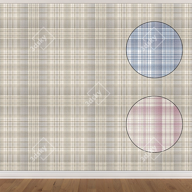 Versatile Wallpaper Set (3 Colors) 3D model image 3