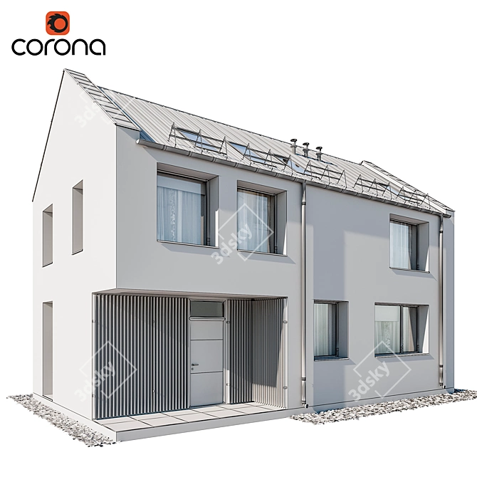 Modern House 06: Stunning 3D Architectural Model 3D model image 2