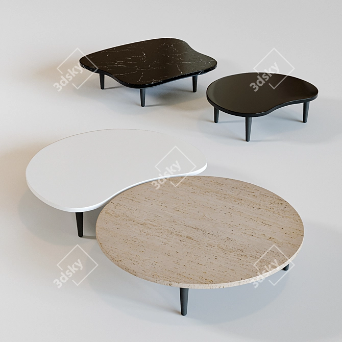 Royal Botania Organix Lounge Tables 3D model image 1