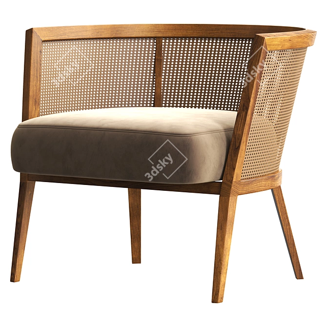 Modern 2015 Harvey Probber Lounge Chair 3D model image 1