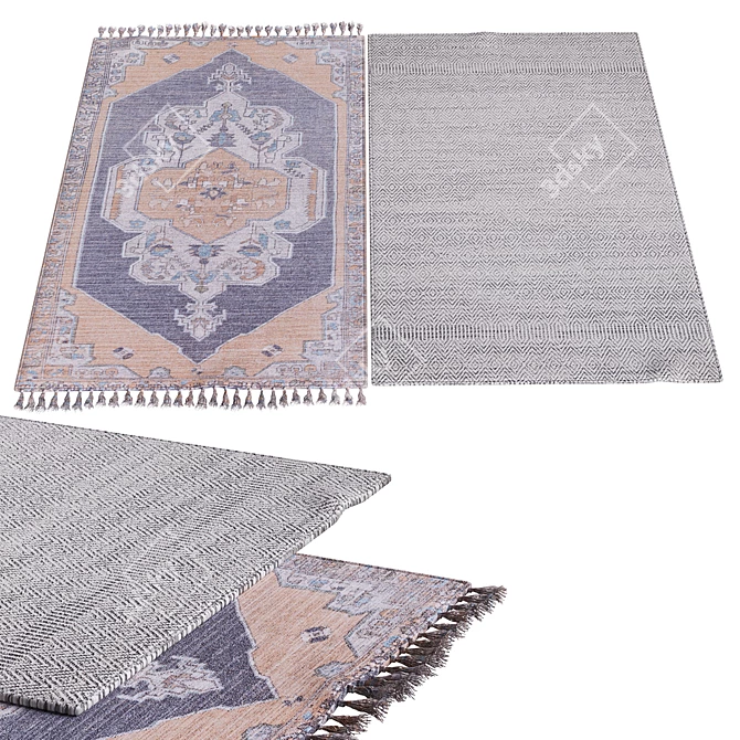  Stylish Poly Carpets 3D model image 1