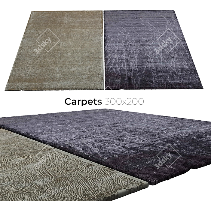 Luxury Collection Velvet Carpets 3D model image 1