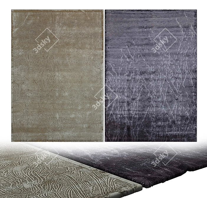 Luxury Collection Velvet Carpets 3D model image 2