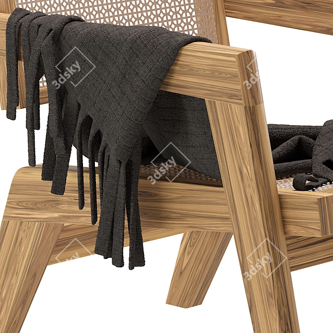 Modern Pierre Jeanneret Armchairs 3D model image 3