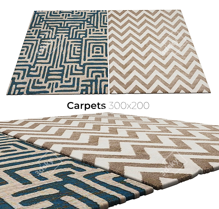 Elegant Carpets for Stylish Homes 3D model image 1