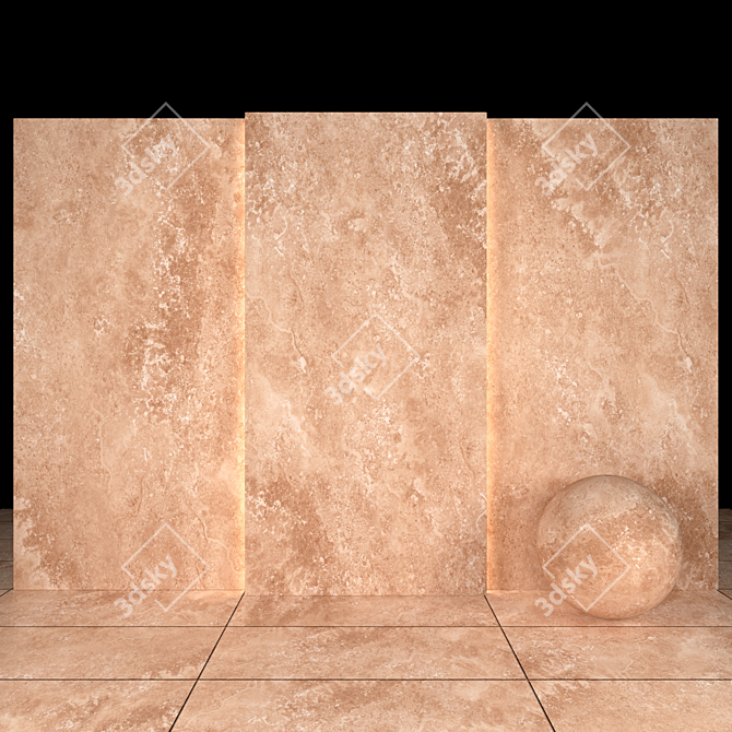 Bretton Stone: 7 Texture Slabs & Floor Tiles 3D model image 2