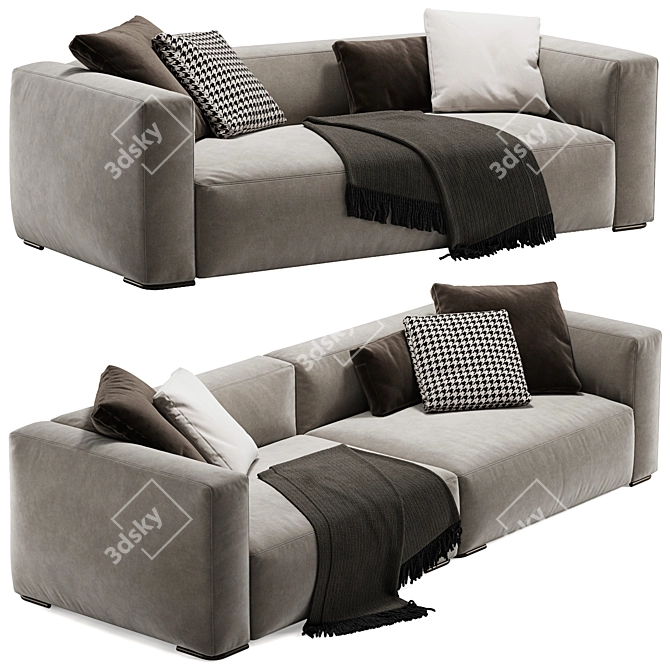 Modern Minotti Donovan Sofa 3D model image 1