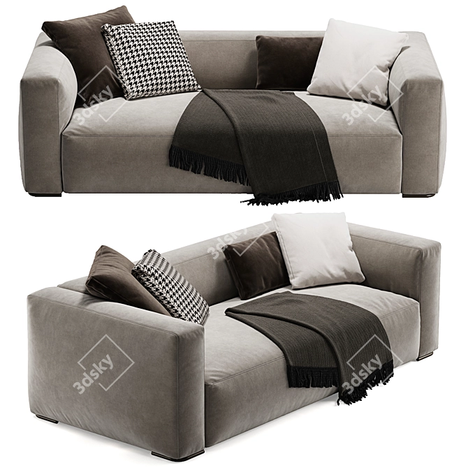 Modern Minotti Donovan Sofa 3D model image 2