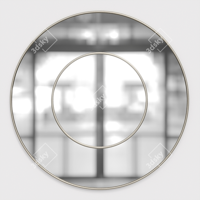 Elegant Reflection: Decorative Mirror 3D model image 2