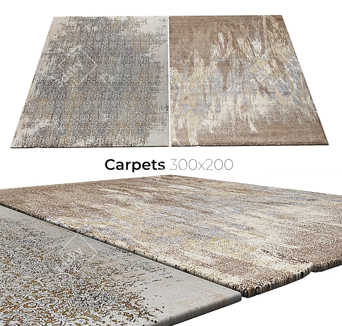 Luxury Floor Decor: Stylish Carpets 3D model image 1