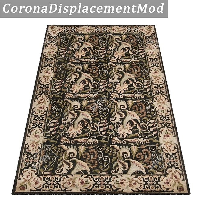 Luxury Textured Carpet Set 3D model image 4