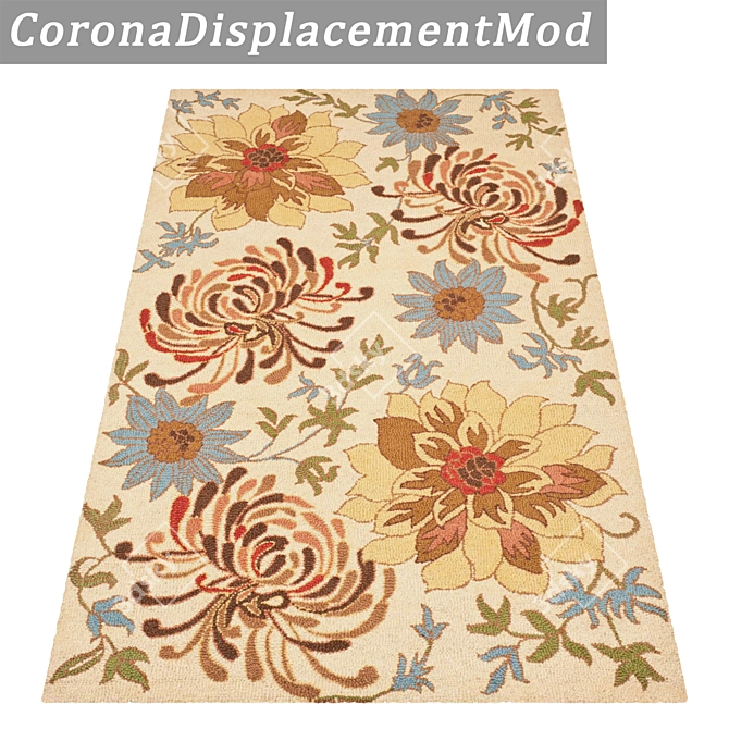 Luxury Carpet Set: High-Grade Textures, Multiple Variations 3D model image 4