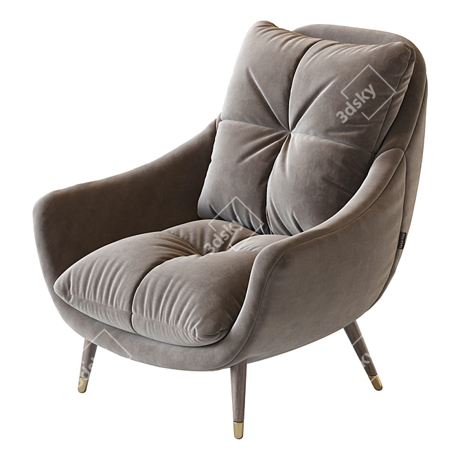 Sophia Modern Armchair 3D model image 3