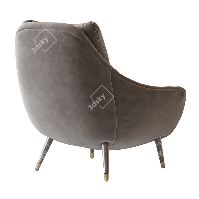 Sophia Modern Armchair 3D model image 4