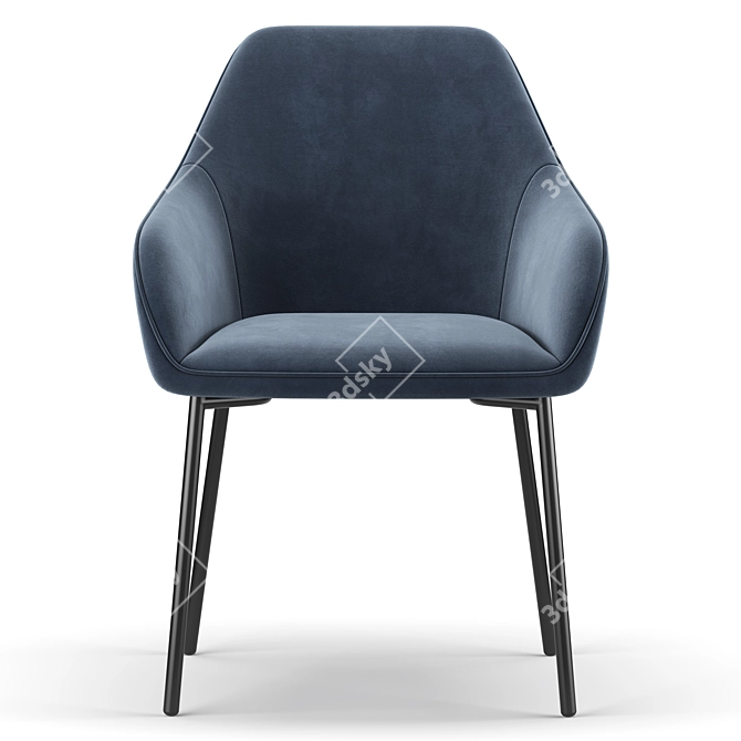 Elegant Daniella Dining Chair 3D model image 3