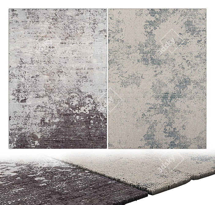 Luxurious Velvet Collection: Stunning Carpets 3D model image 2