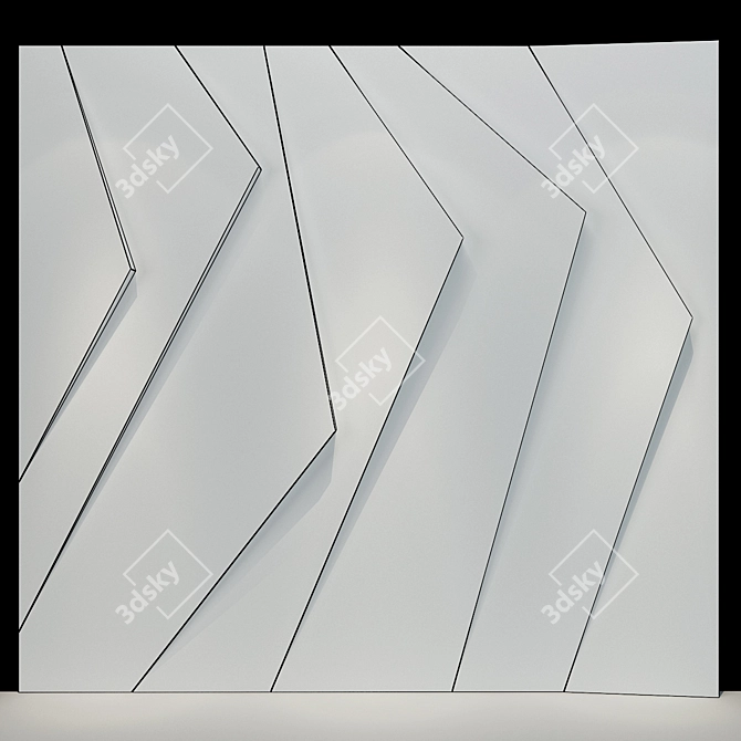 Elegant Panel Set 112 3D model image 2