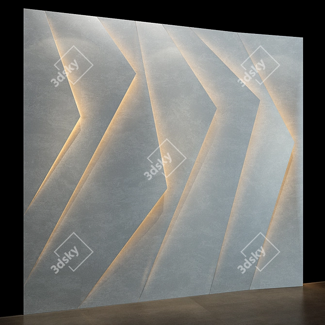 Elegant Panel Set 112 3D model image 3