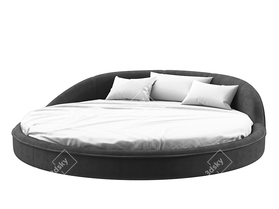 Gamma Jazz Bed: Modern Elegance for Pure Comfort 3D model image 2