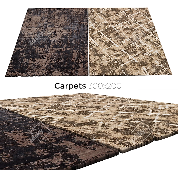 Luxury Velvet Carpets 3D model image 1