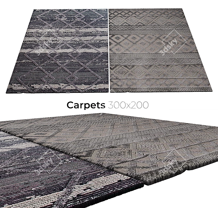 Luxury Handmade Carpets 3D model image 1