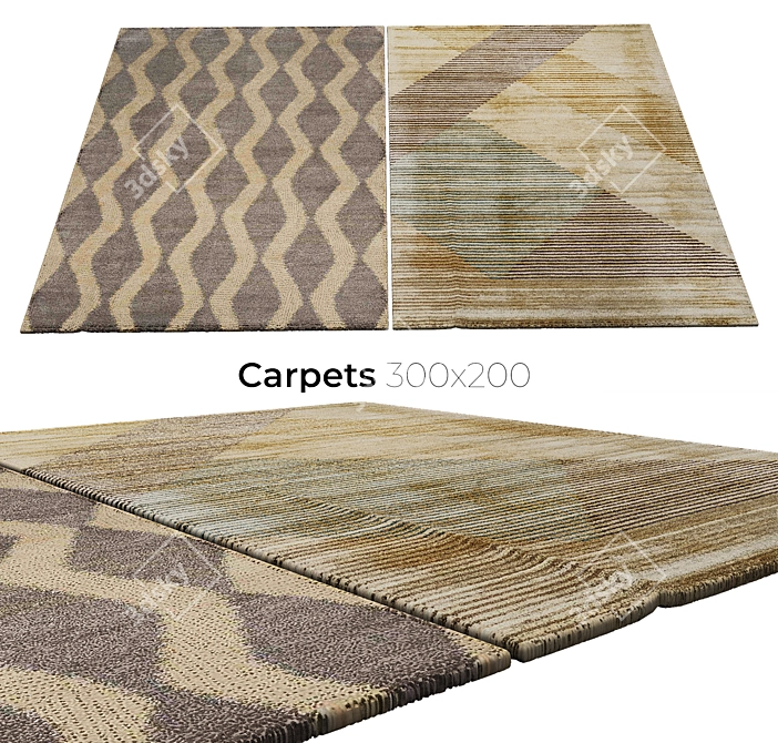 Luxury Collection: Handcrafted Carpets 3D model image 1