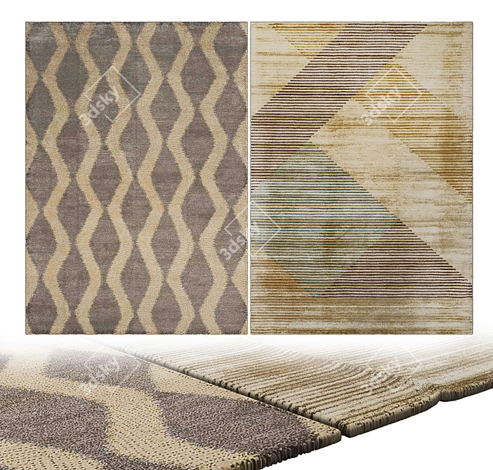 Luxury Collection: Handcrafted Carpets 3D model image 2