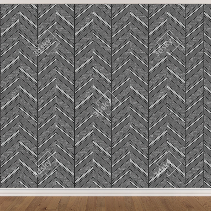 Seamless Wallpaper Set (3 colors) 3D model image 2