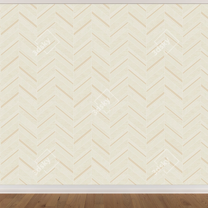 Seamless Wallpaper Set (3 colors) 3D model image 4