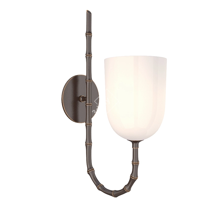 Bronze Edgemere Wall Light: Elegant Illumination 3D model image 1