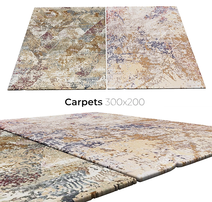 Elegant Floor Covering Collection 3D model image 1