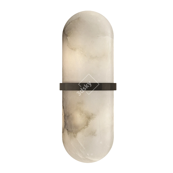 Modern Melange Pill Form Sconce 3D model image 1