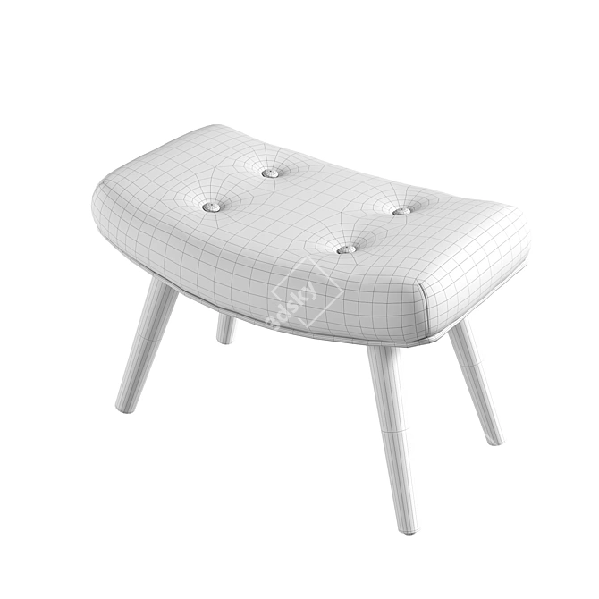 Modern Lido Stool: Perfect for Sofas 3D model image 5