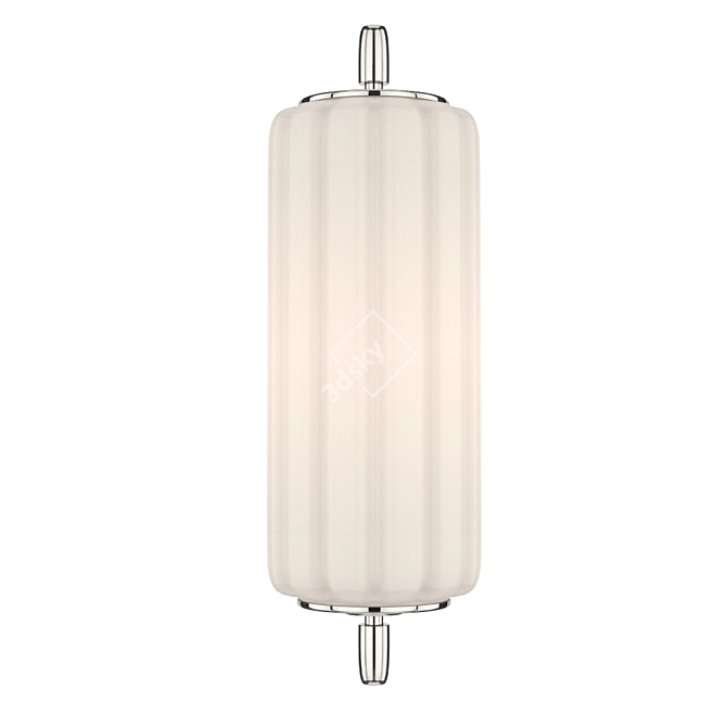 Elegant Eden Short Sconce 3D model image 1