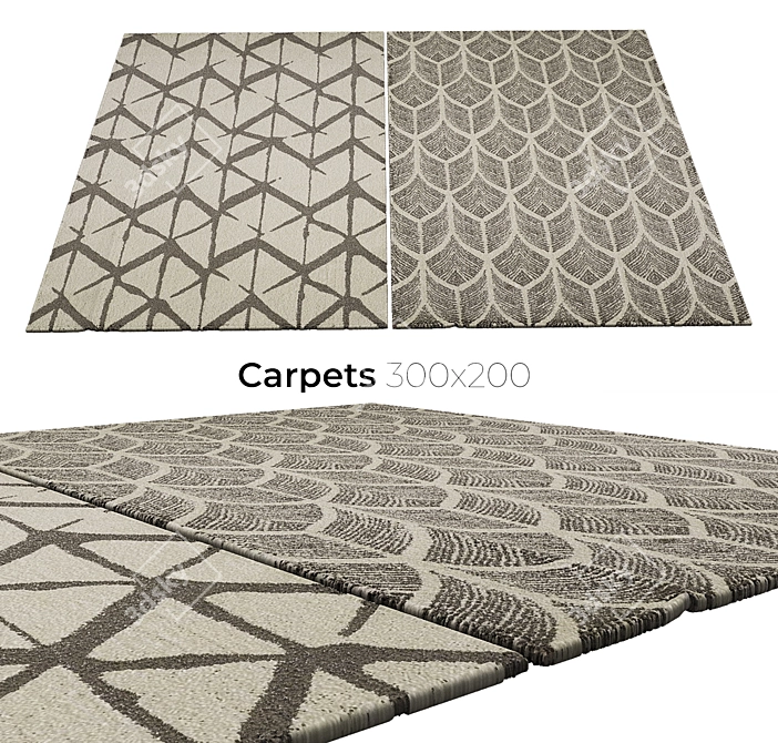 Luxury Collection: Elegant Carpets 3D model image 1