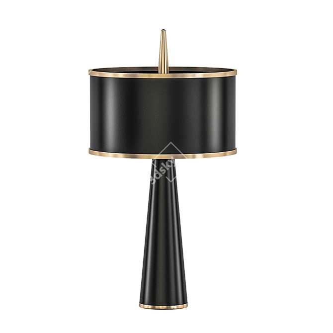 Sculptural Needle Table Lamp 3D model image 1