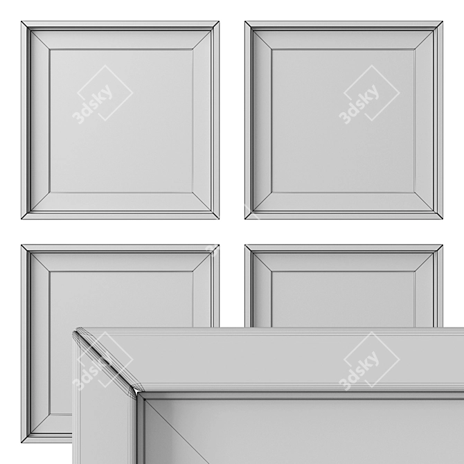 Versatile Photo Frames Set 3D model image 4