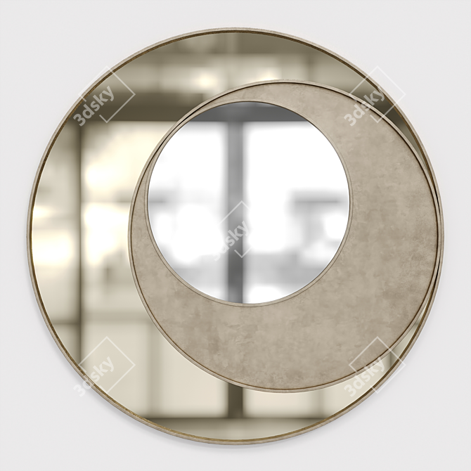 Elegant Reflection: Decorative Mirror 3D model image 1