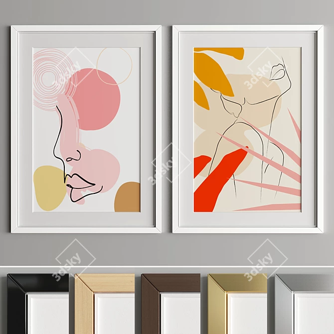 Versatile Art Frame: A38 3D model image 2