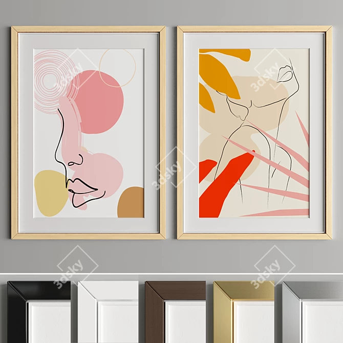 Versatile Art Frame: A38 3D model image 5