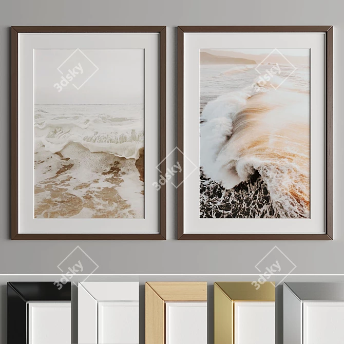 Modern Art Frame - A37 3D model image 2