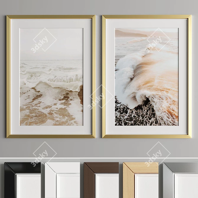 Modern Art Frame - A37 3D model image 5