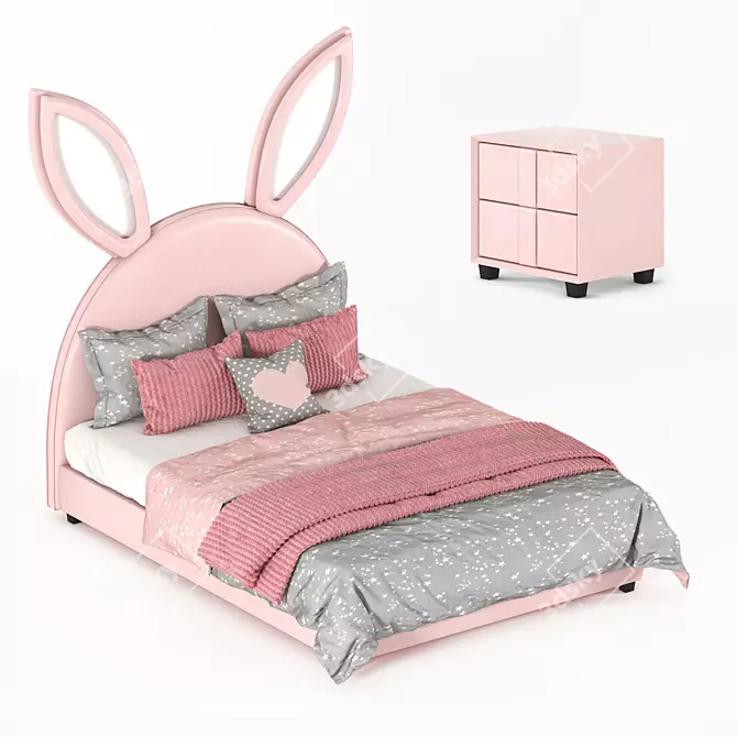 Cozy Bunny Retreat 3D model image 3