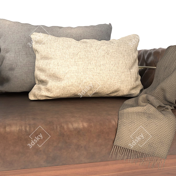 Modern Armchair02: Comfort & Style 3D model image 4