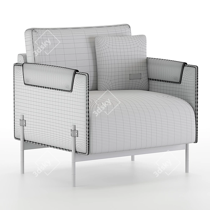 Luxury Aston Martin Inspired Armchair 3D model image 5