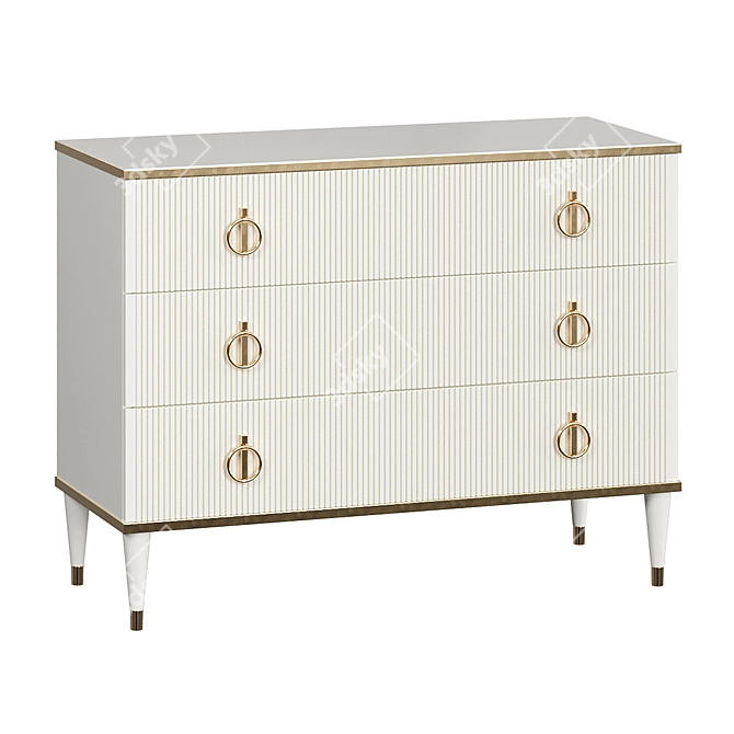 Italian-inspired Rimini Solo Chest of Drawers 3D model image 1