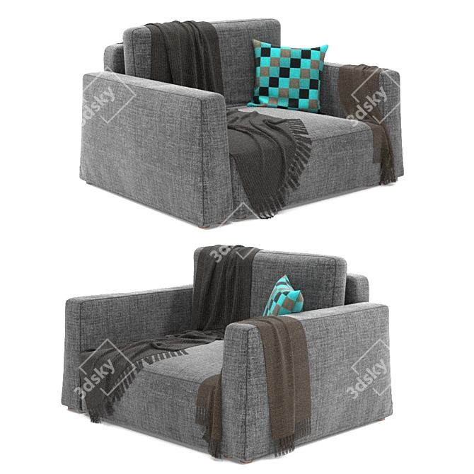  Adjustable Comfort Chair 3D model image 1