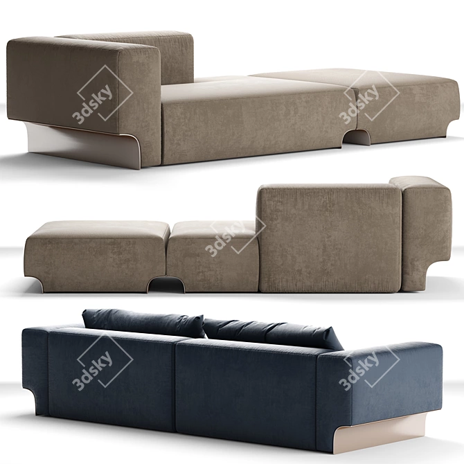 Visionnaire Douglas Sofa: Luxury at its Finest 3D model image 2